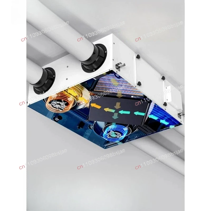 Ceiling full heat exchange fresh air system household purification whole house two-way flow exhaust fresh air ventilator