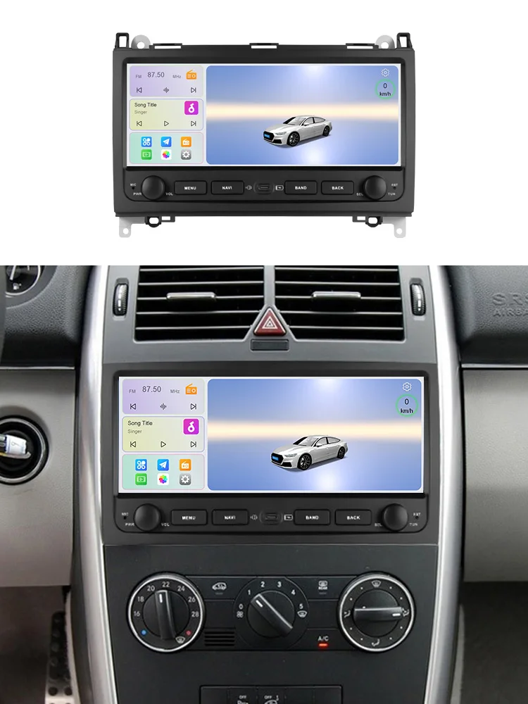 MEKEDE 2Din 10,26 Zoll Touchscreen Android Auto Radio für Mercedes Benz B200 Vito W639 Viano B-Klasse W169 W245 Wireless CarPlay Auto-Multimedia-Player 4G DSP RDS FM GPS-Navigation Android