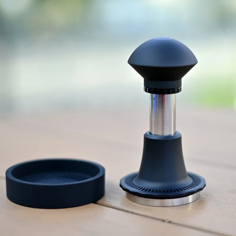 NEW Design Eco-Friendly Modern Metal Coffee Tamper 15-30lb Adjustable Pressure 58.5mm Ripple Base