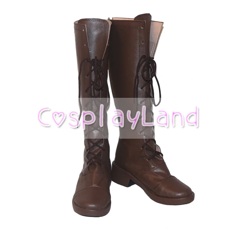 أحذية نيفرلاند إيما الموعودة التأثيرية أحذية نسائية بنية اللون إكسسوارات مخصصة أحذية حفلات الهالوين