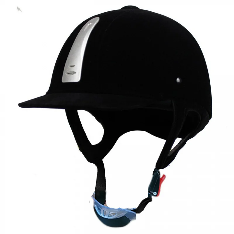 Equestrian Helmet Riding Velvet Summer Helmet Horse Racing Helmet Men and Women Four Seasons Outdoor Protective Helmet Equestria