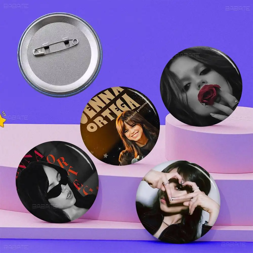Actor J-Jenna Ortega Creative Tinplate Soft Button Pins Animal Icon Brooch Lapel Backpack Badge Accessories Pin