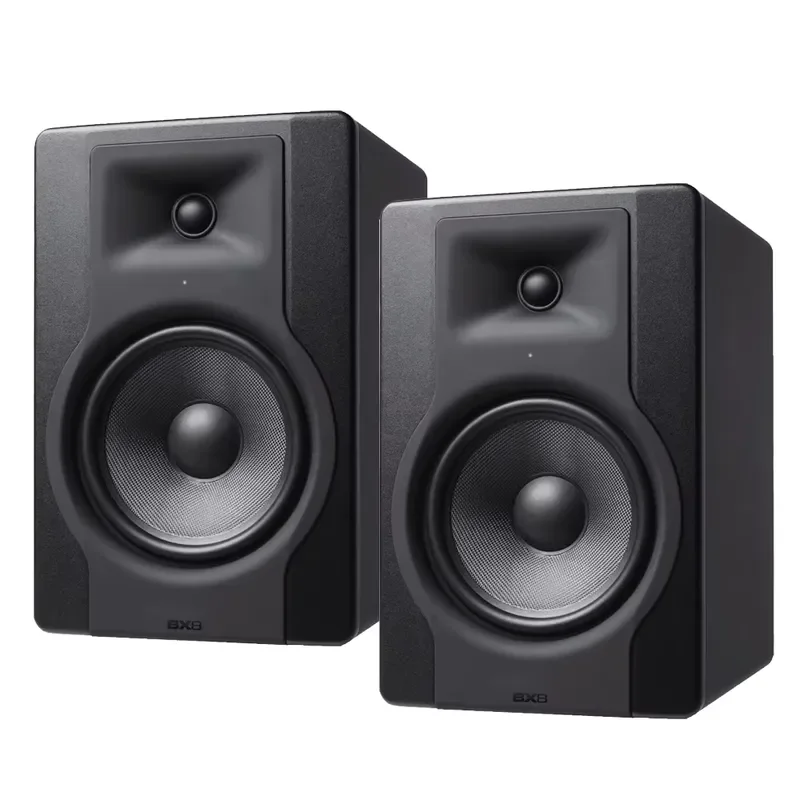 BX8 D3 Professional 2-Way 8 Inch Active Studio Speakers for Music Production Mixing With Onboard Acoustic Space