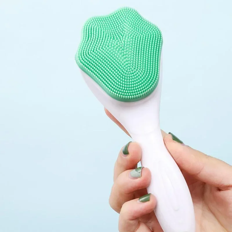 1PC Facial Clean Brush Soft Silicone Blackhead Removal Cat Shape Minimizing Skin Care Tool Wash Face Brush Deep Clean Scrub Pore