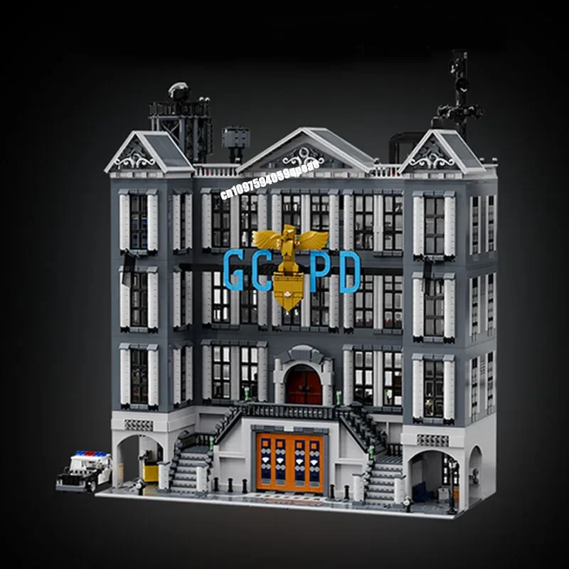 새로운 6803피스 인기 배트맨 영웅 영화 시리즈 Moc 어썰트 온 GCPD 모델 맞춤 퍼즐 DIY 창의력 아이템 어린이 장난감 생일 선물