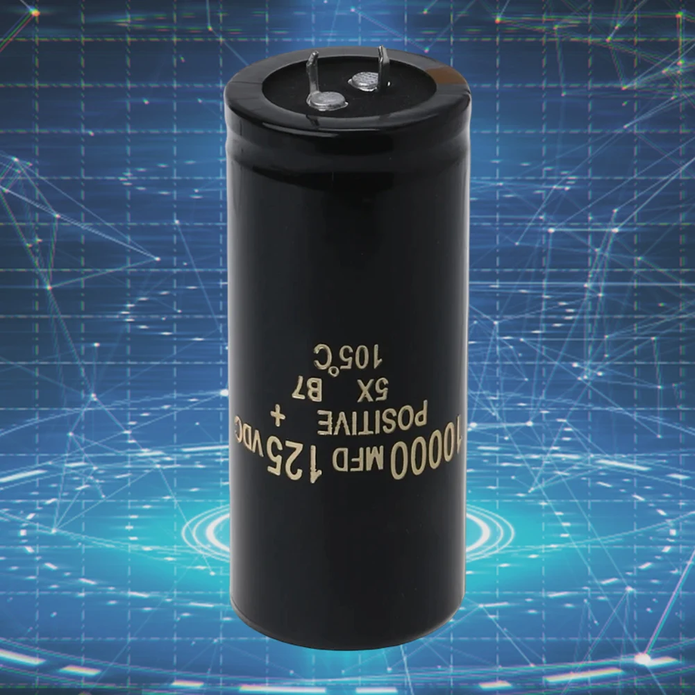 125V 10000uF Farad Capacitance Replace 120V 100V Audio Aluminum Electrolytic Super Farad Capacitor 35x80mm