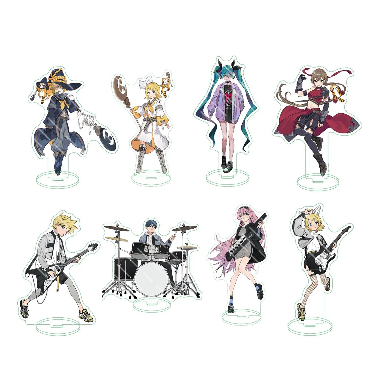 Hatsune Miku Kagamine Rin Len Anime Figure Acrylic Stand Models Meiko Kaito Anime Figure Acrylic Stand Models Room Decoration