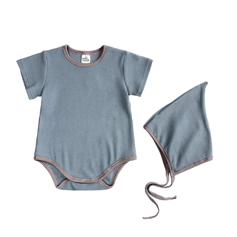 ส่วนบุคคลแขนสั้น Onesie Bodysuit เด็กกางเกง + แถบคาดศีรษะ Custom ทารกสาว Romper ของขวัญเด็ก Photoshoot