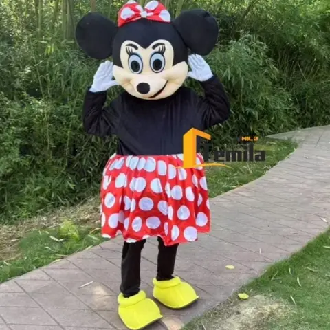 Musse Pigg Minnie Cosplay-kostymer Klassiker Tecknad figur Maskot Reklamkostym Festdjur Cosplay-kostymer 8 best sales Minnie maskotdräkt - №4