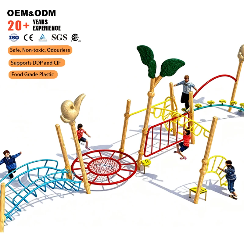 Plastic Outdoor Amusement Equipment Air Grab Bar For Amusement Parks & Kids Play Areas