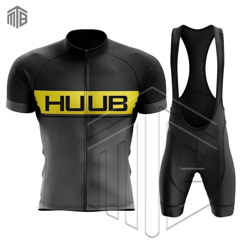 

HUUB Cycling Jersey Set Mens Bike Kits Clothing Short Sleeves Cycling Base Layers Bicycle Clothes Ropa Ciclismo Hombre Maillot