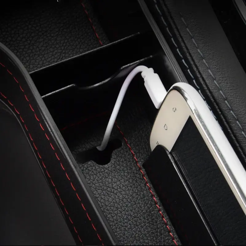 Car Seat Gap Filler Storage Box Multifunction Car Crevice Storage Box Organizer Auto Seat Slit Card Pocket Phone Cup Holder - 4