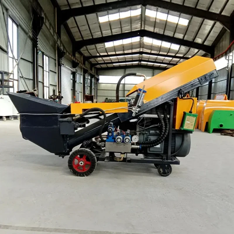 Diesel Concrete Pump Machine Multi Function Concrete Pump Portable Machine Efficiency Concrete Mixer Pump Hot Sale Brazil