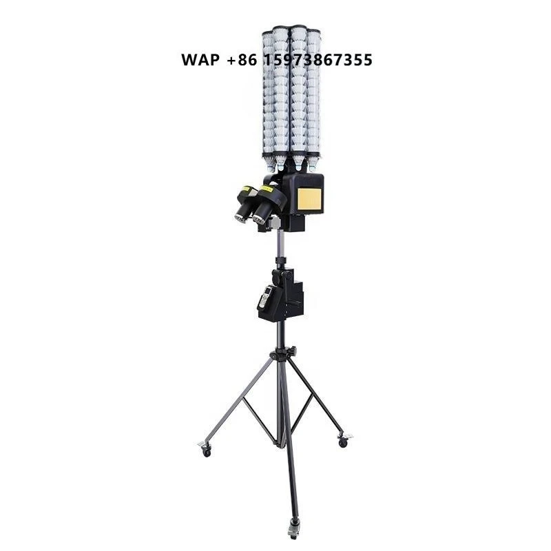 Automatic SBOASI B5 Square Ball Badminton Racket Machine Shuttlecock Training Badminton Machine Launcher Feeder
