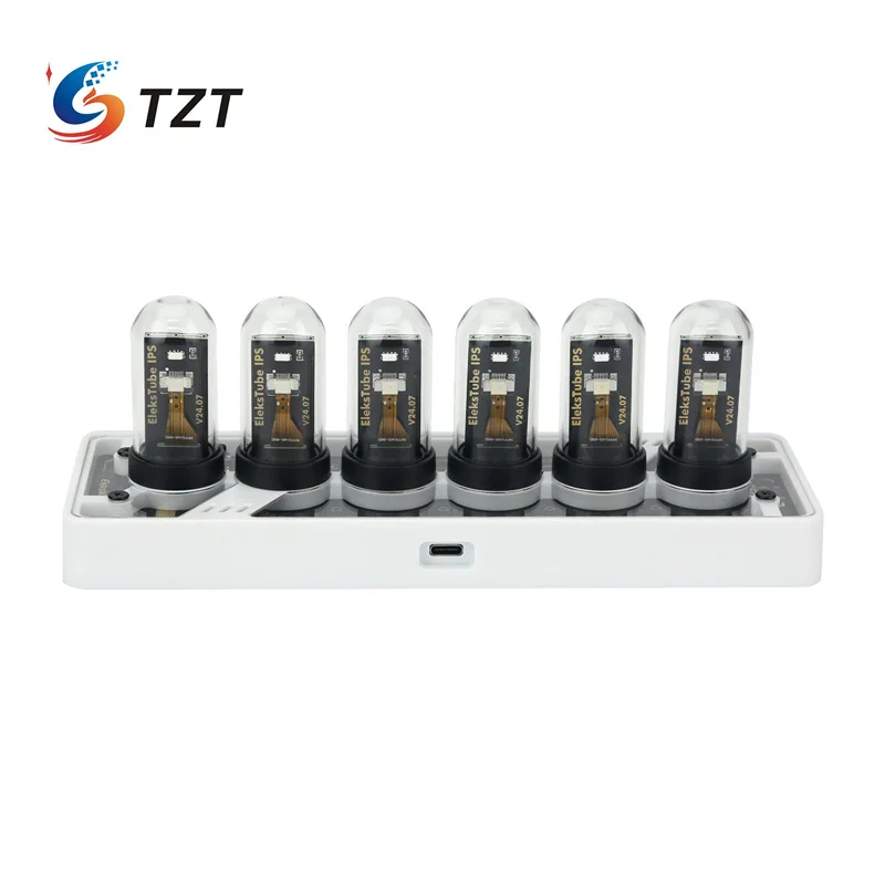 TZT EleksTube IPS PR3 Nixie Tube Clock RGB Pseudo Glow Tube Часы Настольные украшения Поддержка беспроводного управления