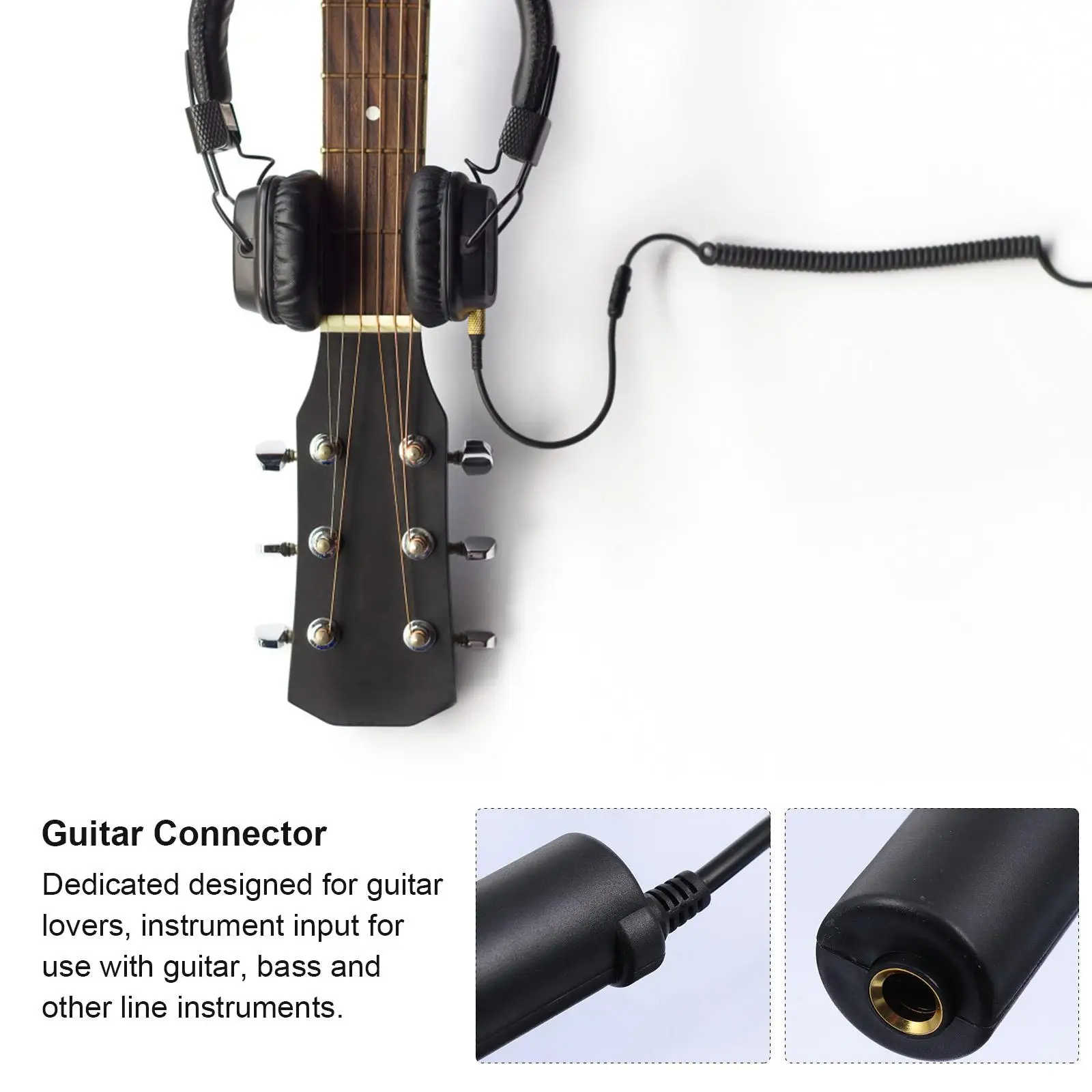 

Audio Port Guitar Effects Electric Accessory Copper Wire Converter to Smartphone Adapter