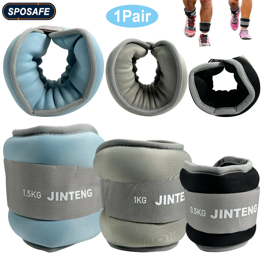 1 Paar Handgelenk-Knöchelgewichte 1 kg, 2 kg, 3 kg, Krafttraining, Handgelenk, Bein, Armgewicht mit verstellbarem Riemen, Joggen, Gymnastik, Aerobic