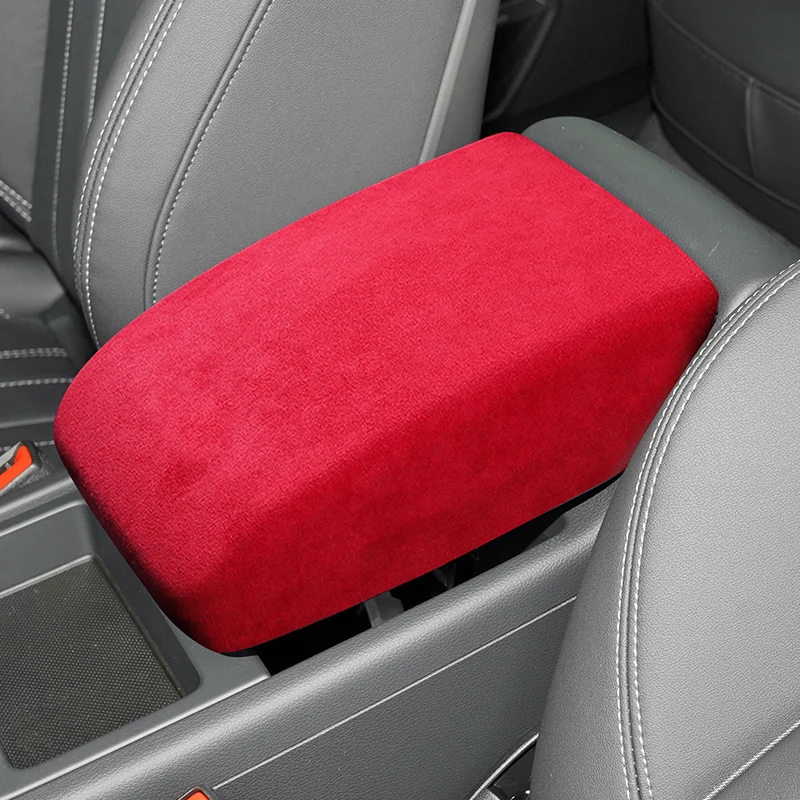 

Top Suede Wrap Car Armrest Box Panel Trim Interior Sticker Cover For Audi Q5 Facelift 2021 2022 Sportback S Line Accessories