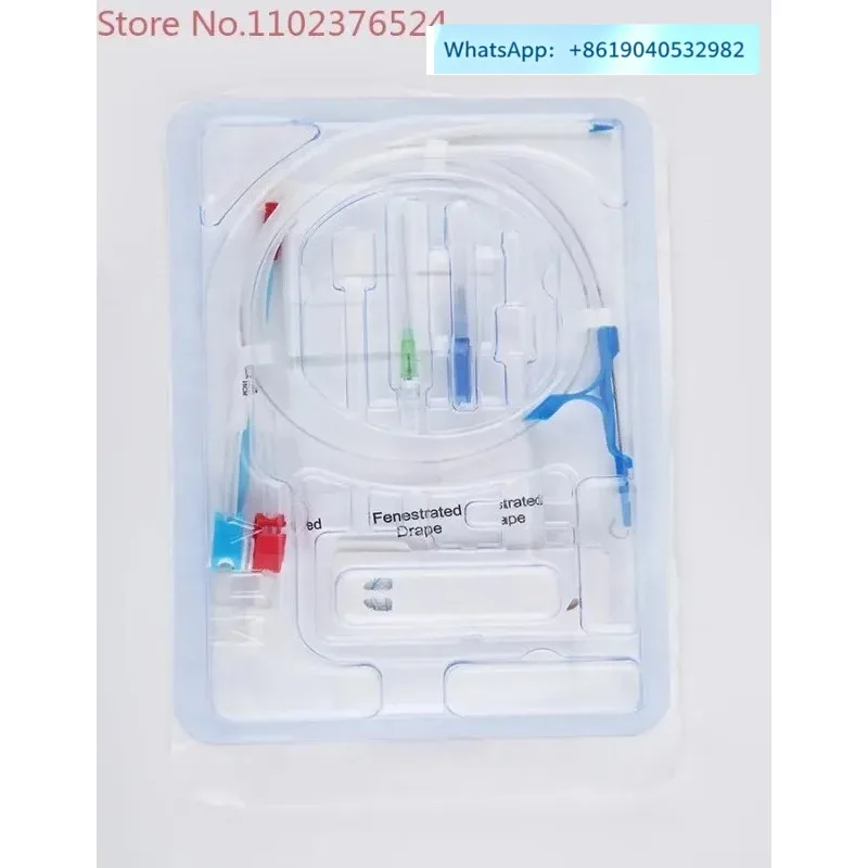 Small Animal Cat Dog Central Venous Catheter Package Hemodialysis Arterial Infusion(3pcs)