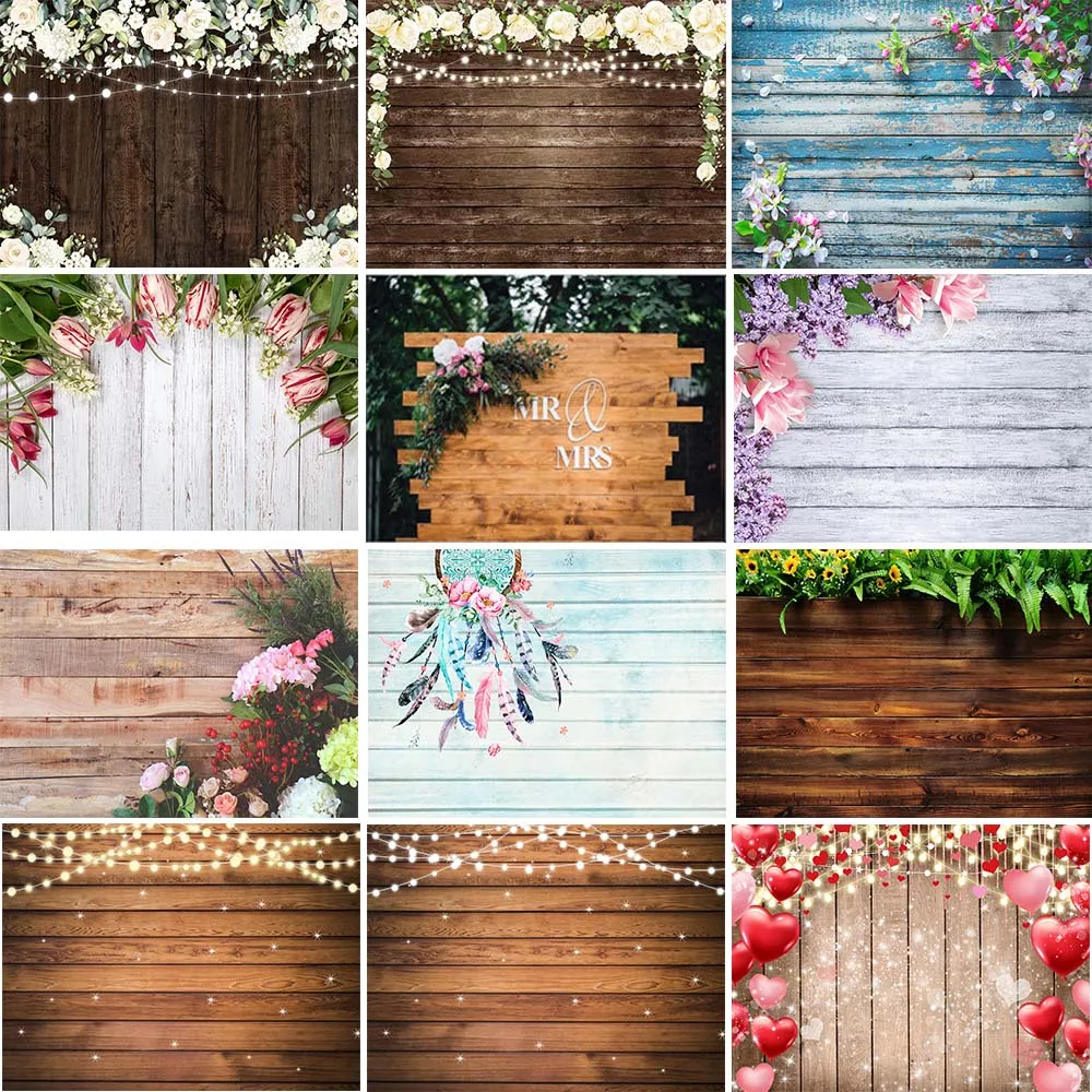 

Mariage Photobooth Wedding Photography Backgrounds Engagement Ceremony Brick Wall Floral Party Bridal Backdrop Photo Studio