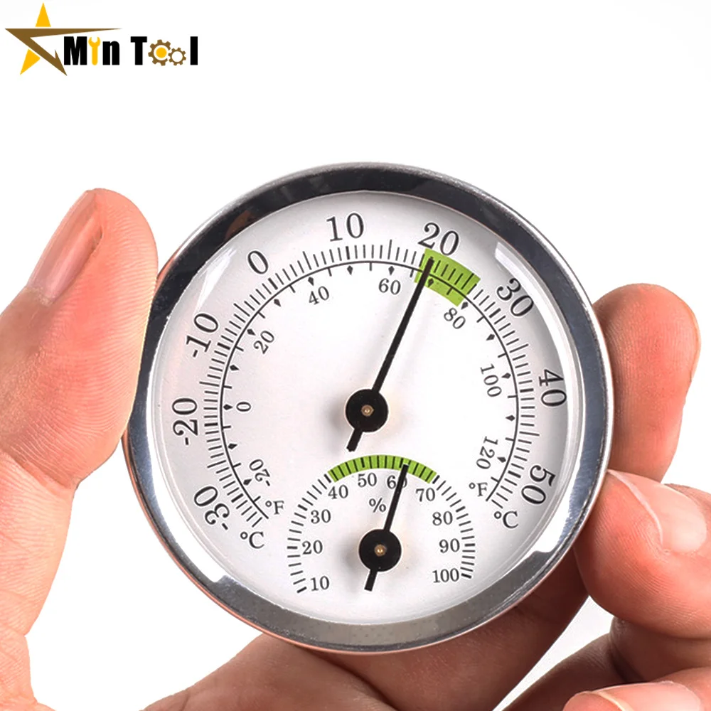 Mini Pointer Type Thermometer Hygrometer Indoor Room Electronic Temperature Humidity Meter Sensor Gauge For Home Supply