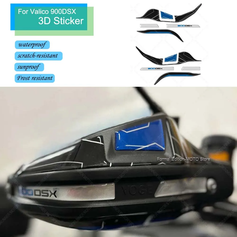 

For Voge Valico 900DSX DSX 900 2024 Motorcycle 3D Resin Hand Guard Sticker Waterproof UV Resistant New Decorative Decal