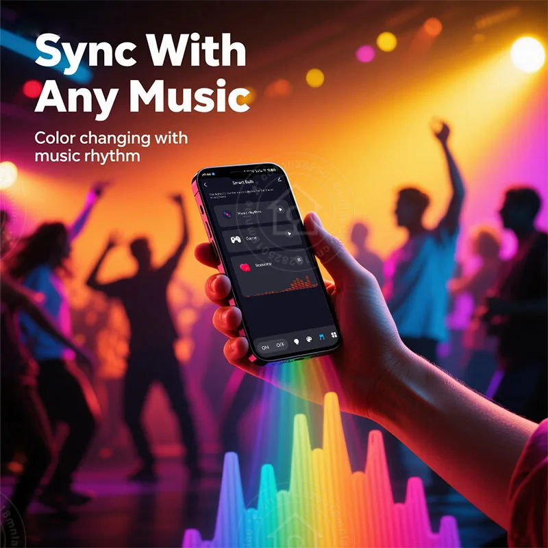 Tuya الذكية LED لمبة E27 الحياة الذكية APP التحكم عكس الضوء ضوء بلوتوث RGB مصباح 220-240 فولت غرفة نوم الديكور إضاءة الحفلات 9 واط