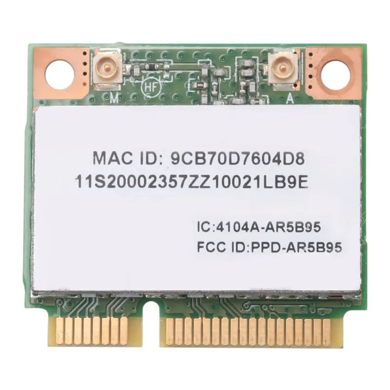 Stylish-For Lenovo Z370 Y460 G470 Z470 Z560 Black AR5B95 2.4G 150Mbps MINI PCIE 802.11N Built-In Wireless Network Card