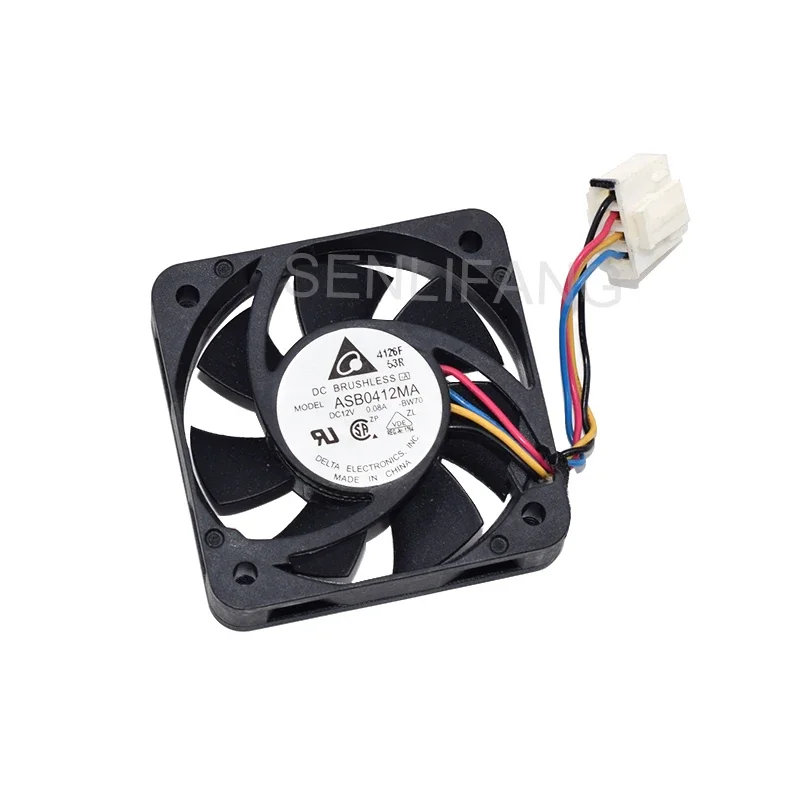 

4CM Fan ASB0412MA DC12V 0.08A 4Lines 4010 40x40x10MM Square Cooling For Delta