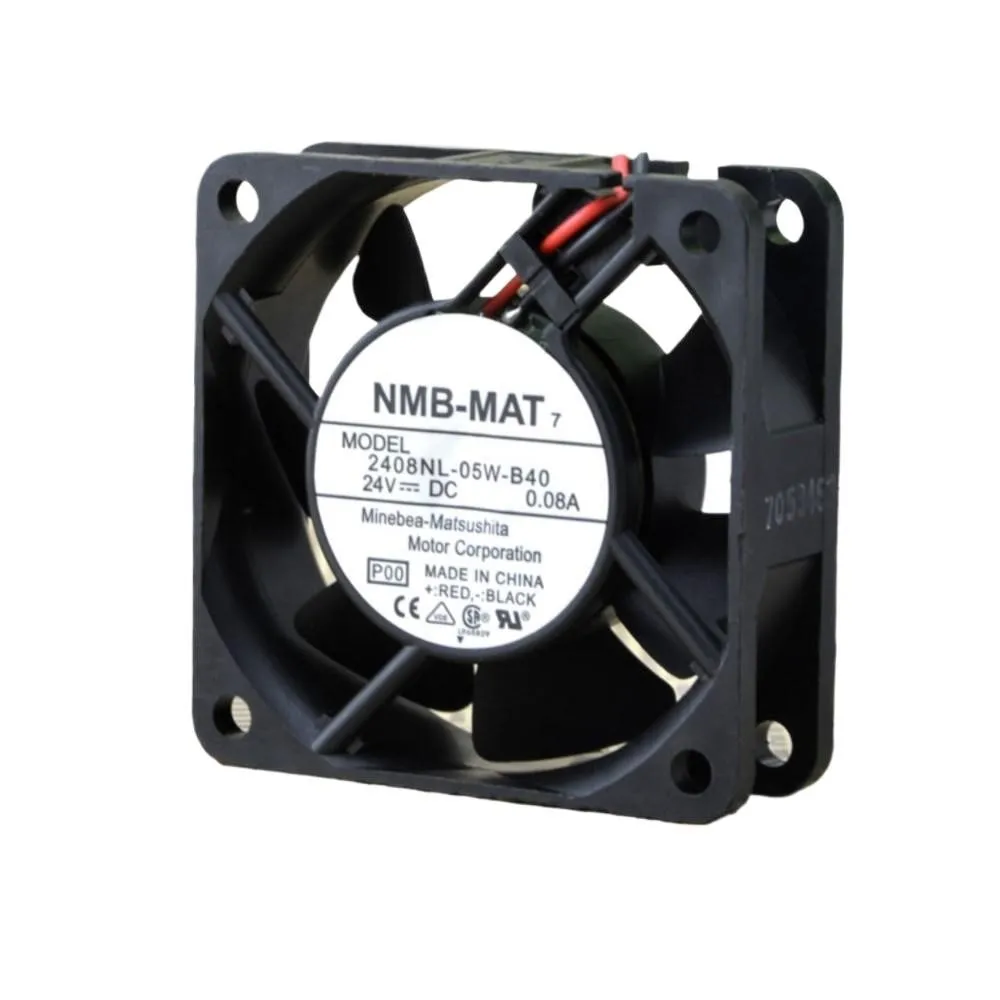 60mm 6020 24V 0.08A 6cm Silent 2-Wire Converter Cooling Fan 2408NL-05W-B40 For Industrial & Server Applications