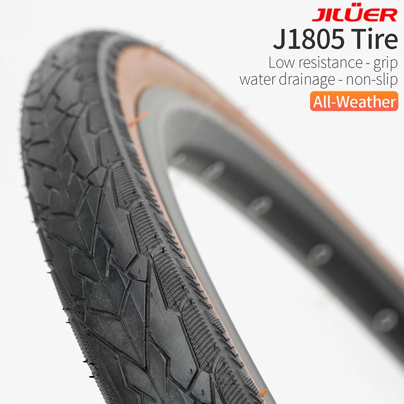 JILUER Road Bike Tire Folding Ultra Light Bicycle Tires 700x25c/28c/38c 60TPI Black/Yellow Anti-puncture Gravel Tyre Bikes Parts view 6