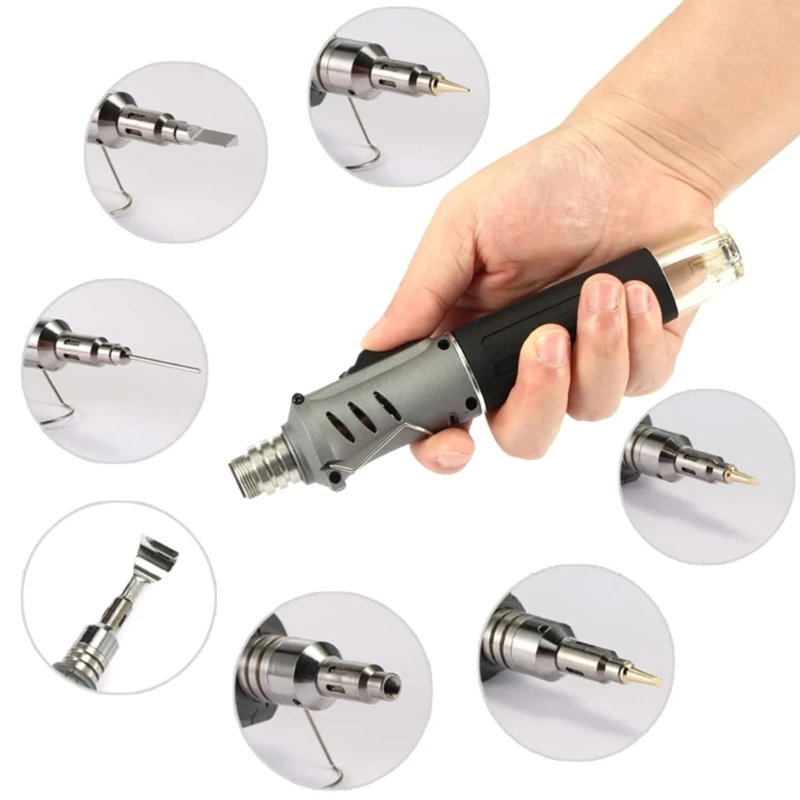 10 in 1 Gas Soldering Iron Portable Cordless Welding Torch Adjustable