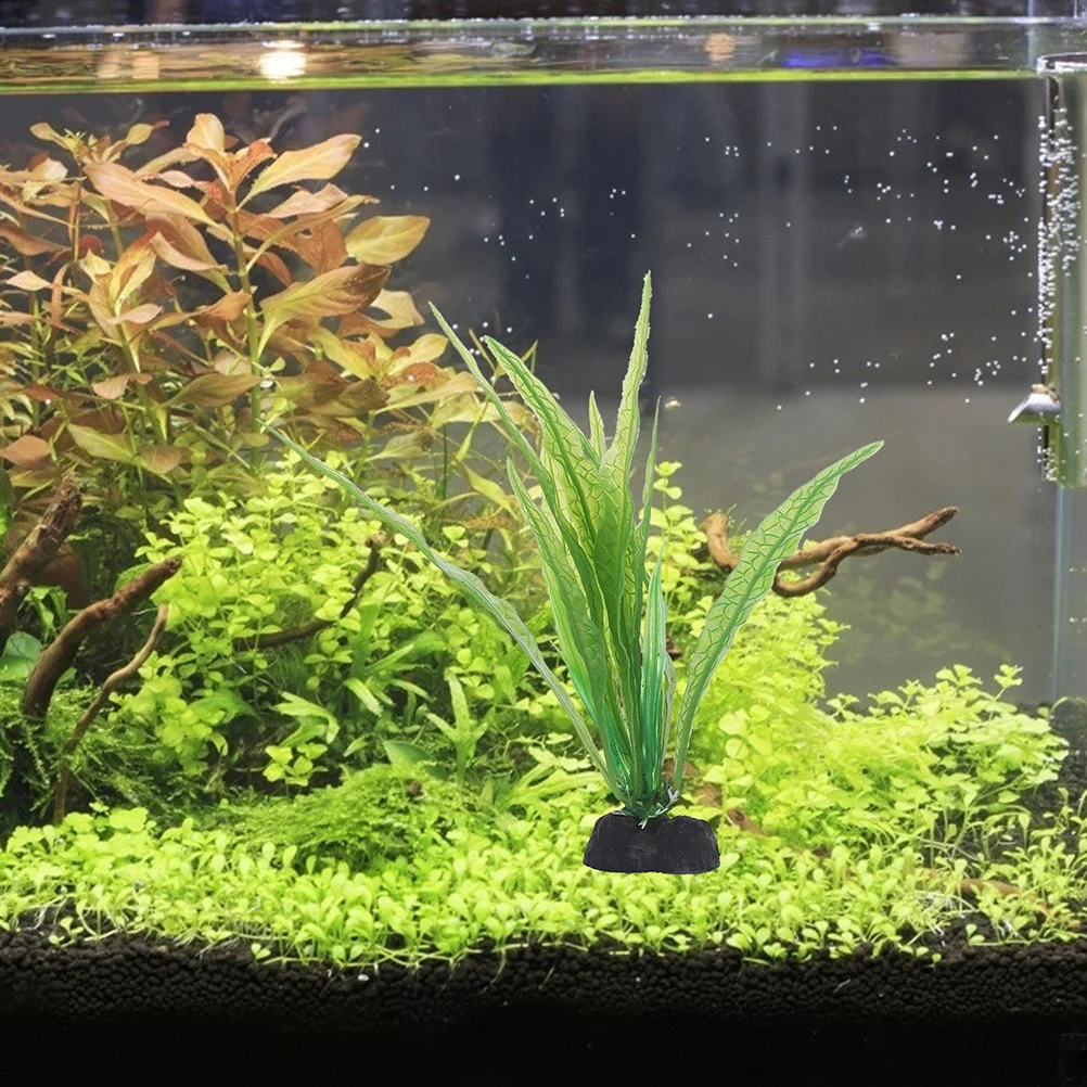 

6Pcs Aquarium Water Grass Plants Artificial Fish Tank Decoration Realistic Plastic Aquatic Plants Landscape Ornament