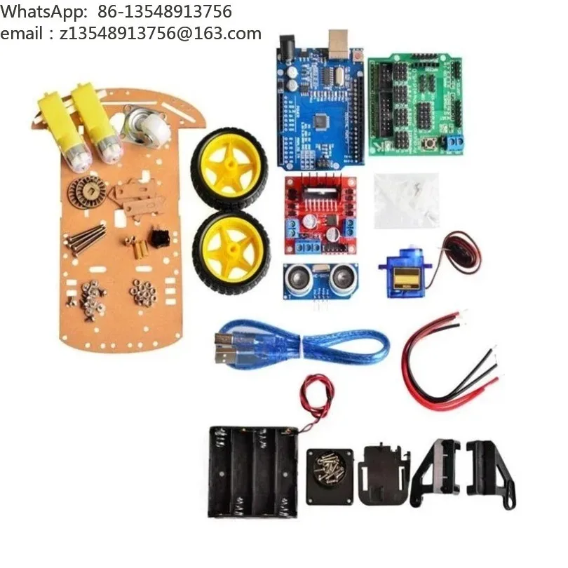 2WD/4WD smart car DIY kit uno development board chassis tracking robot programming learning kit