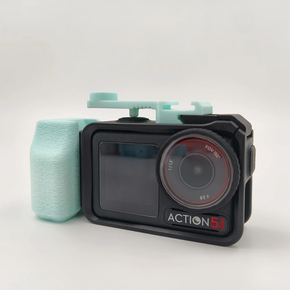 Alça de câmera impressa em 3D para DJI Osmo Action 3/4/5 Pro - Compatível com gaiola original e liberação rápida