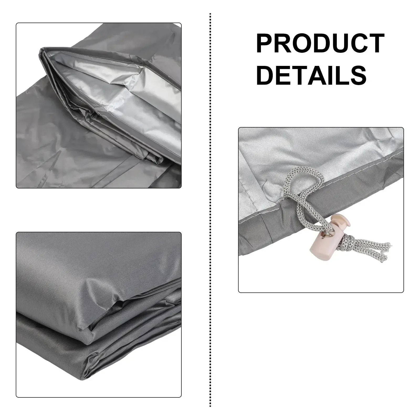 

Balcony Sunscreen Furniture Cover Garden Furniture Cover 25 * 25 * 27.5 47 Inches UV Resistant Coating Windproof Straps