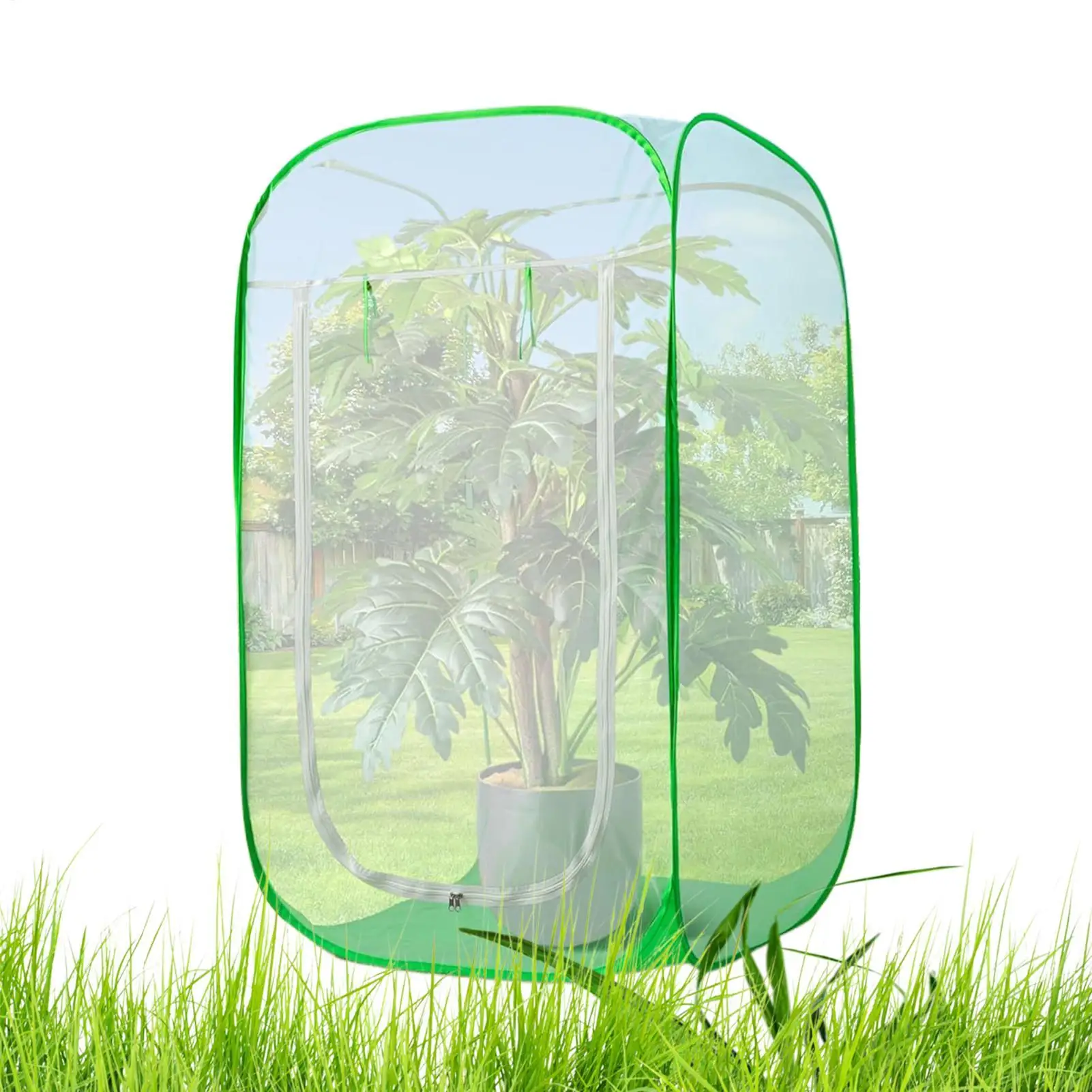 

Ткани от мороза для уличных растений, поп-дизайн, палатка на молнии, дышащие антифризные чехлы для защиты от мороза для растений на открытом воздухе