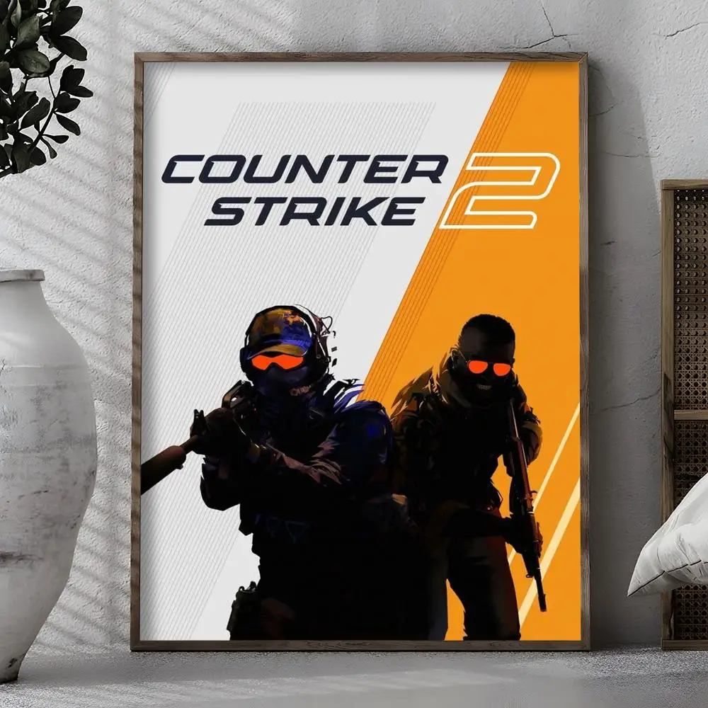 ملصق Hot Game C-Counter-Strike CS2 ملصق مثالي ذاتي اللصق فني جداري مصمم لمساحات تناول الطعام في المكاتب المنزلية