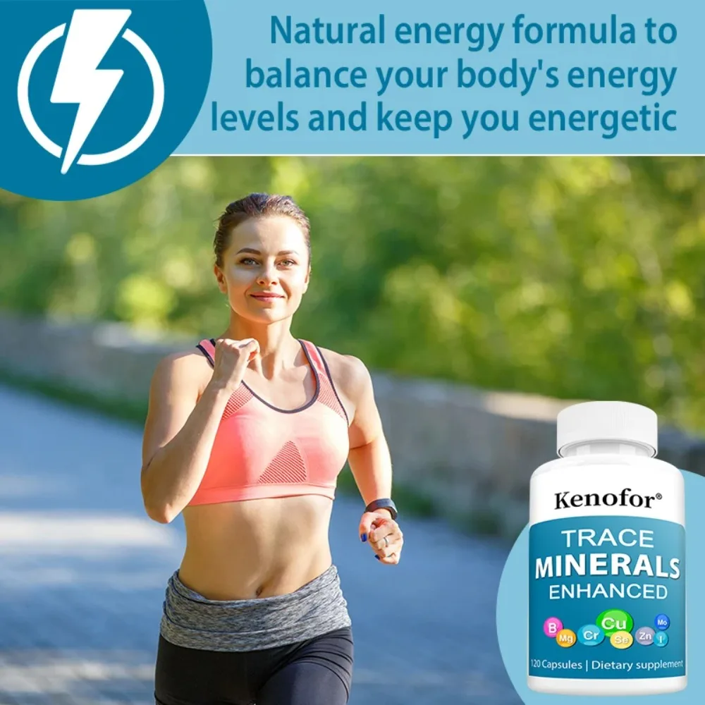 Trace Mineral Supplement - Supports Healthy Energy Levels and The Immune System with Iodine, Zinc, Copper, Manganese