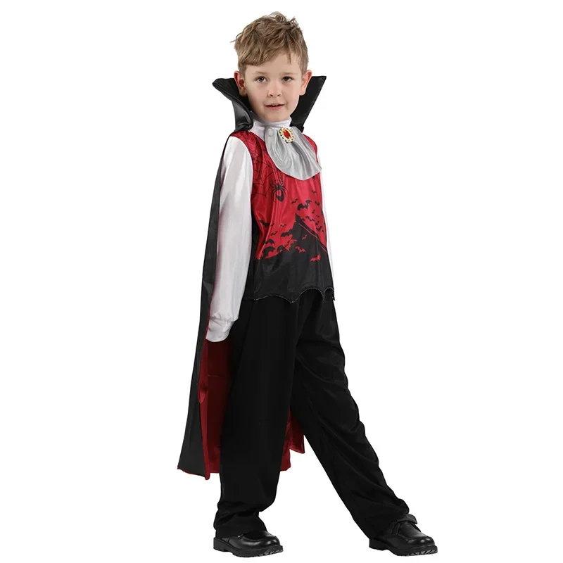 Niños niño aterrador gótico niños vampiro Drácula disfraces Halloween Purim carnaval juego de rol vestido de fiesta Horrible