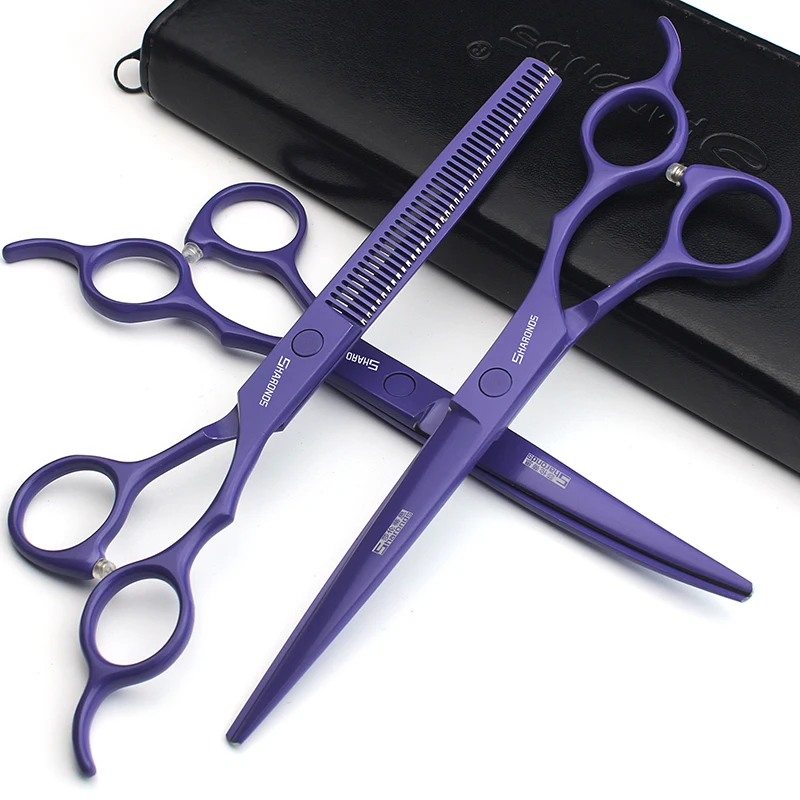 Hairdressing scissors for hairdressers, specialized in thinning hair, cutting gallery, flat cutting, traceless tooth cutting set