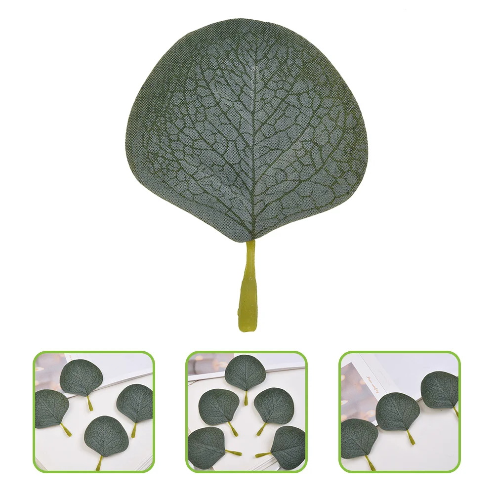 

150pcs Artificial Eucalyptus Leaves Green Fake Leaf Decor For Diy Wreath Table Wedding Centerpiece Home Party Vase Filler