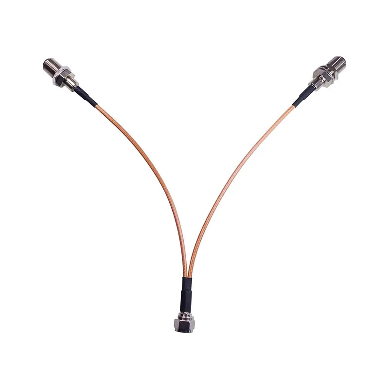 F-Typ RG6 Koaxial-Splitter-Kabel 75 Ohm 3-Wege-Splitter/Kombinator F-Stecker auf Dual F-Buchse RF-Adapter, RG316 Koaxialkabel für TV – Detail 5