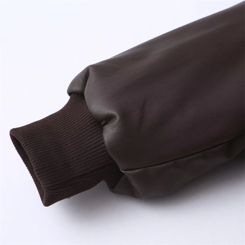 KEYANKETIAN Chaqueta de algodón de piel sintética cálida y gruesa con cuello, solapa, cremallera, nueva de invierno para mujer, Chaqueta de algodón para mujer