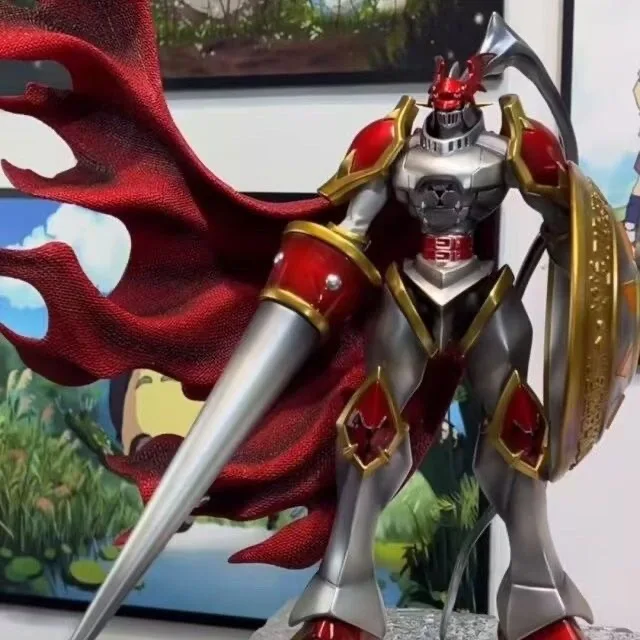 Auf Lager 40 cm Digimon Figur Action Figure Red Lotus Knightmon Anime Figuren Pvc Statue Sammlung Modell Schreibtisch Ornament Spielzeug