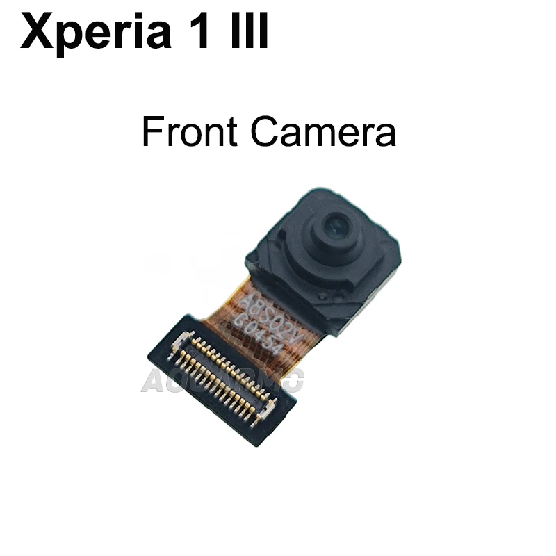 Aocarmo Pour Sony Xperia 1 III / X1iii MARK3 XQ-BC52 BC62 BC72 Avant Arrière Principal Large Téléobjectif Caméra Tech 3D iToF Flex Câble