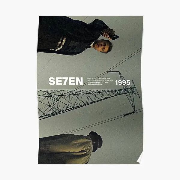 Se7En Movie Poster Blurred Aesthetic  Poster Decoration Modern Mural Decor Wall Painting Room Art Vintage Print Funny No Frame