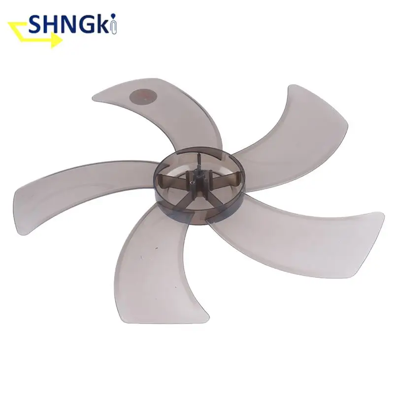 40cm/16inch Plastic Five Leaves Fan Blade For Household Stand/Table Fanner Accessories With Nut Cover For Pedestal Fan