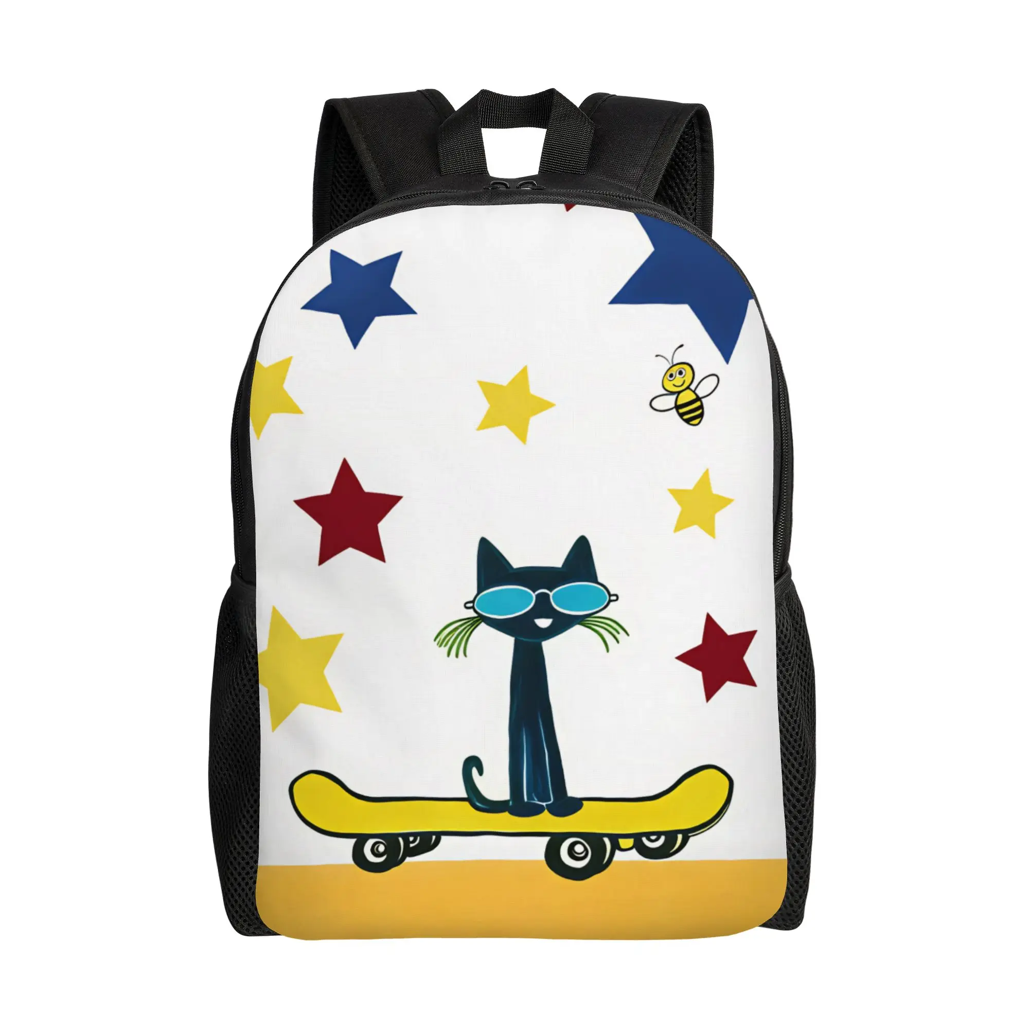 Pete  Cat   Backpack  Elegant Backpacks Women Men Outdoor Style Big High School Bags Designer Rucksack