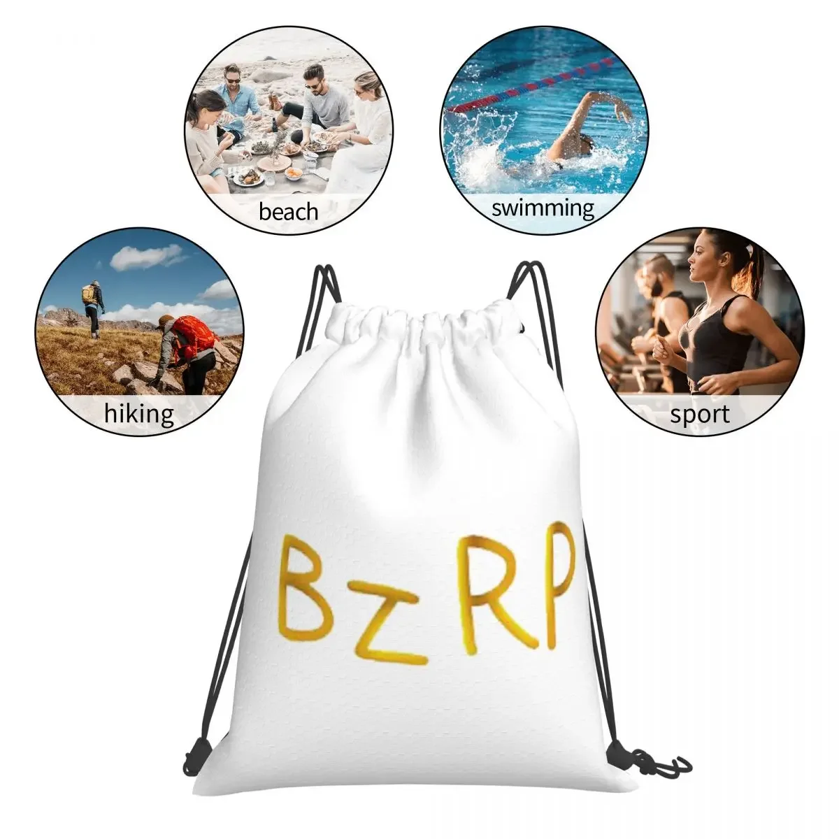 Mochila de estilo Casual para estudiantes, bolsa deportiva con cordón, portátil, de viaje, BZRP